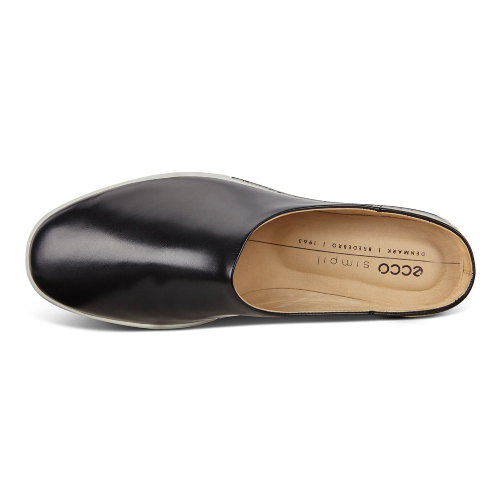 ECCO Womens Ballerinas Black - Simpil Ii Mules - JXD-705364